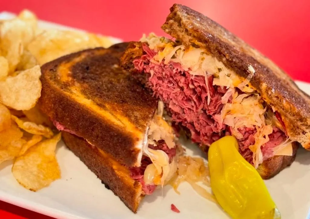 corn beef sandwich