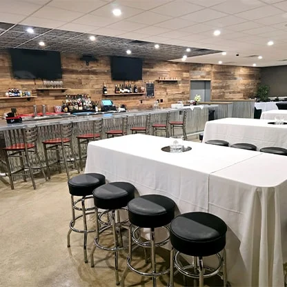 Event Center set up for party